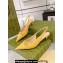 Gucci Heel 4.5cm Women's Horsebit slingback pumps 782627 in GG Yellow 2024