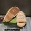 Gucci Crystal GG Shearling Fur Slide Sandals Beige 2024