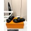 Hermes Jackson Women/Men sandals with Kelly buckle in calfskin Black 2024