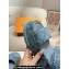 Louis Vuitton Heel 7.5cm LV By The Pool Maya Flatform Sandals Denim Blue 2024