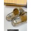 Fendi Sequins Slides Gold 2024