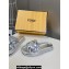 Fendi Sequins Slides Silver 2024
