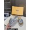 Fendi Sequins Slides Silver 2024