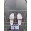 Fendi Calfskin Leather FF Slides Light Pink 2024