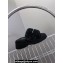 Alexander Wang Heel 5cm platform Shearling Fur slides Black 2024