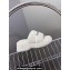Alexander Wang Heel 5cm Crystal Logo platform Shearling Fur slides White 2024
