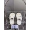 Alexander Wang Heel 5cm Crystal Logo platform Shearling Fur slides White 2024