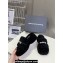 Alexander Wang Heel 5cm Crystal Logo platform Shearling Fur slides Black 2024