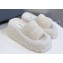 Alexander Wang platform Shearling Fur slides White 2024