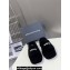 Alexander Wang Crystal Logo platform Shearling Fur slides Black 2024