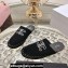 Celine TRIOMPHE Slippers Black 2024