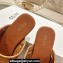 Celine TRIOMPHE Slippers Brown 2024