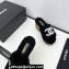 Chanel Platform Pearl and Crystal CC Logo Shearling Mules Black 2024