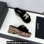 Chanel Platform Pearl and Crystal CC Logo Shearling Mules Black 2024