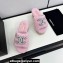 Chanel Platform Pearl and Crystal CC Logo Shearling Mules Pink 2024