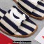 Christian Louboutin timeless CL mules in striped fabric Blue 2024