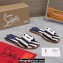 Christian Louboutin timeless CL mules in striped fabric Blue 2024