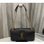 Saint Laurent Calypso Bag in plunged lambskin 734153 Black 2024