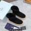 Prada Shearling Suede Ankle Boots Black 2024