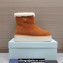 Prada Shearling Suede Ankle Boots Brown 2024