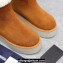 Prada Shearling Suede Ankle Boots Brown 2024