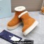 Prada Shearling Suede Ankle Boots Brown 2024