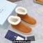 Prada Shearling Suede Ankle Boots Brown 2024