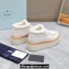 Prada Shearling Suede Lace-Up Booties White 2024