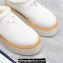 Prada Shearling Suede Cozy Platform Mules White 2024