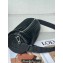 Loewe Large Bracelet Pouch Bag in pleated nappa Black