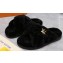 Louis Vuitton Shearling cross-over straps LV Bliss Comfort Mules Black 2024