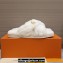 Louis Vuitton Shearling cross-over straps LV Bliss Comfort Mules White 2024