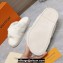 Louis Vuitton Shearling cross-over straps LV Bliss Comfort Mules White 2024