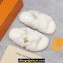 Louis Vuitton Shearling cross-over straps LV Bliss Comfort Mules White 2024