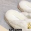 Louis Vuitton Shearling cross-over straps LV Bliss Comfort Mules White 2024