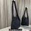 Saint Laurent LE 5 A 7 bag in raffia crochet and smooth leather 690941 Black 2024