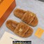 Louis Vuitton Shearling LV Bliss Comfort Mules Brown 2024