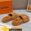 Louis Vuitton Shearling LV Bliss Comfort Mules Brown 2024