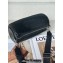 Loewe Large Bracelet Pouch Bag in pleated nappa Black