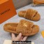 Louis Vuitton Shearling LV Bliss Comfort Mules Brown 2024