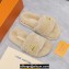 Louis Vuitton Shearling LV Bliss Comfort Mules Beige 2024