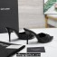 Saint Laurent Heel 10cm BABYLONE mules in smooth leather Black 2024