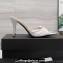 Saint Laurent Heel 10cm BABYLONE mules in smooth leather White 2024