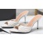 Saint Laurent Heel 10cm BABYLONE mules in smooth leather White 2024