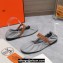 Hermes Jolly ballet flats Gray with signature wrap-around ankle strap 2024
