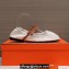 Hermes Jolly ballet flats White with signature wrap-around ankle strap 2024