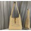 Saint Laurent LE 5 A 7 bag in raffia crochet and smooth leather 690941 Beige 2024