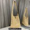 Saint Laurent LE 5 A 7 bag in raffia crochet and smooth leather 690941 Beige 2024