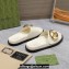Gucci Women's Marina chain slide sandals 794176 leather White 2024