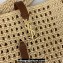 Saint Laurent LE 5 A 7 bag in raffia crochet and smooth leather 690941 Beige 2024